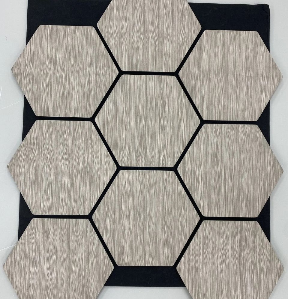 1 Hexagon Paneel Oak 80x60cm - Afbeelding 1