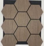 Hexagon Paneel Smoke 80x60cm