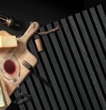 Akoestische Paneel Zwart Oak 260x60cm - Afbeelding 2