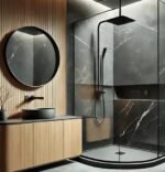 Donkere Marmerlook met Fijne Lijnen 280x122cm – 0020 - Afbeelding 2