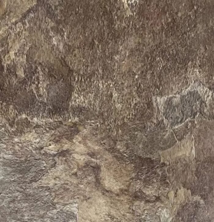Natural stone look with earthy brown and sand tones